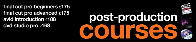 Film & Video Workshop Post-Production Courses, training, final cut pro, dvd studio pro, avid
